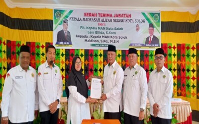 Estafet Kepemimpinan MAN Kota Solok Bergulir, Kakan Kemenag Targetkan Prestasi Nasional